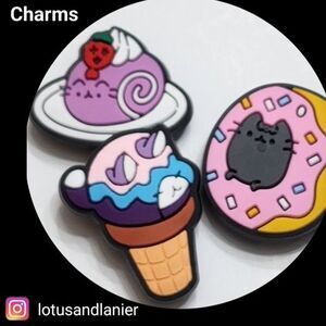 Shoe Charms " Cat Set of 3